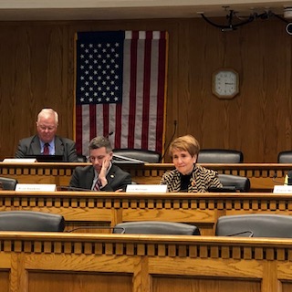 A photograph of an education committee meeting at the Washington state legislature.